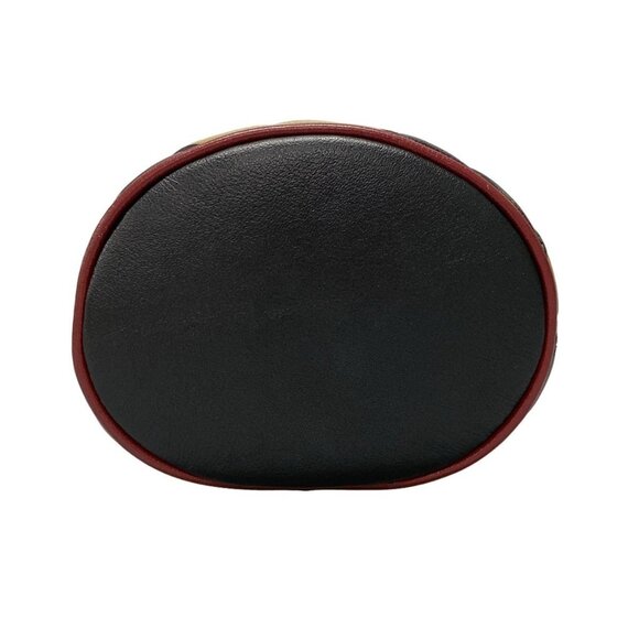 Auth GUCCI GG Marmont Mini Bucket Bag 573817 Black Beige Leather Shoulder Bag - Picture 6 of 15